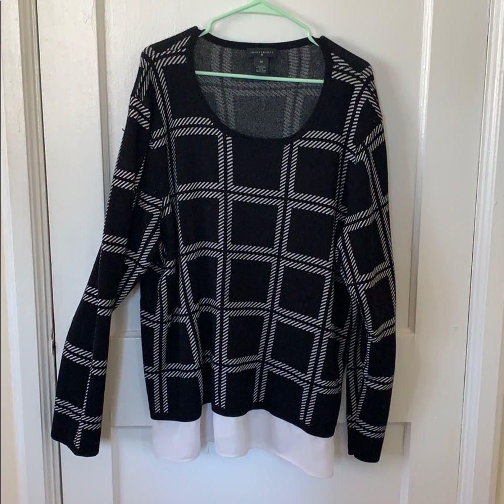 Mixed media sweater